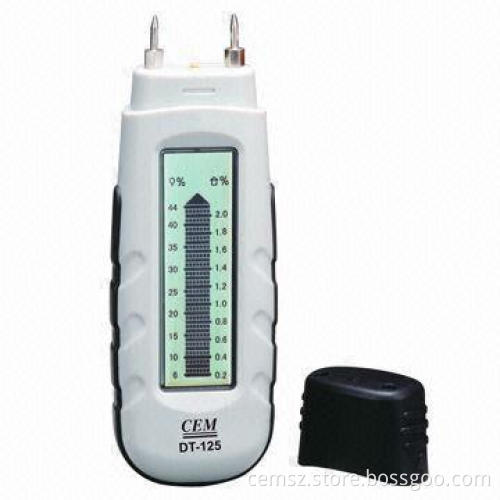 Moisture Meter, Readings with Moisture Probe or Hammer Electrode